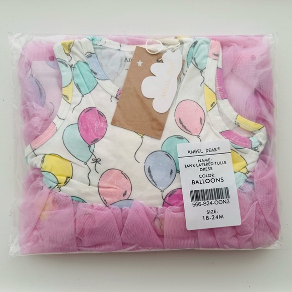 Angel Dear Tank Layered Tulle Dress Size 18-24 Months NWT - Picture 2 of 3